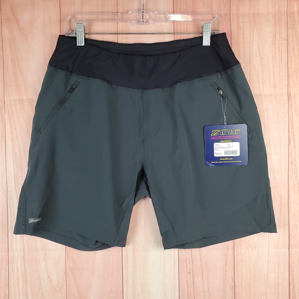 Zoic Womens Bliss‎ 7 Inch Shorts Sz XL Shadow Polyester Elastic Waist Pull On